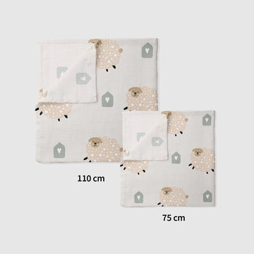 Fluffy Sheep - Büyük ve Küçük Boy 2'li Set