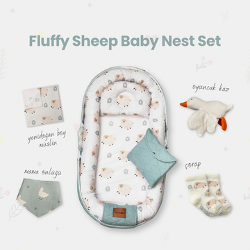 Fluffy Sheep Baby Nest Set