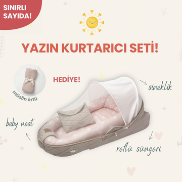 Yazın Kurtarıcı Seti – Salmon Poppy Baby Nest Set