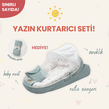 Yazın Kurtarıcı Seti – Fluffy Sheep Baby Nest Set