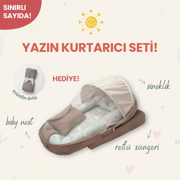 Yazın Kurtarıcı Seti – Minty Duck Baby Nest Set