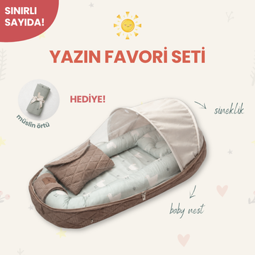 Yazın Favori Seti – Minty Duck Baby Nest Set