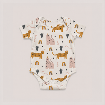 Whimsical Cats Kısa Kollu Body