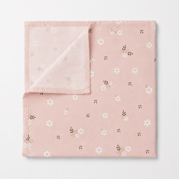Soft Bloom Organik Crinkle Müslin Örtü