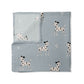 Dalmatians Organik Crinkle Square Müslin Örtü