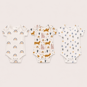 3'lü Kısa Kollu Body Set