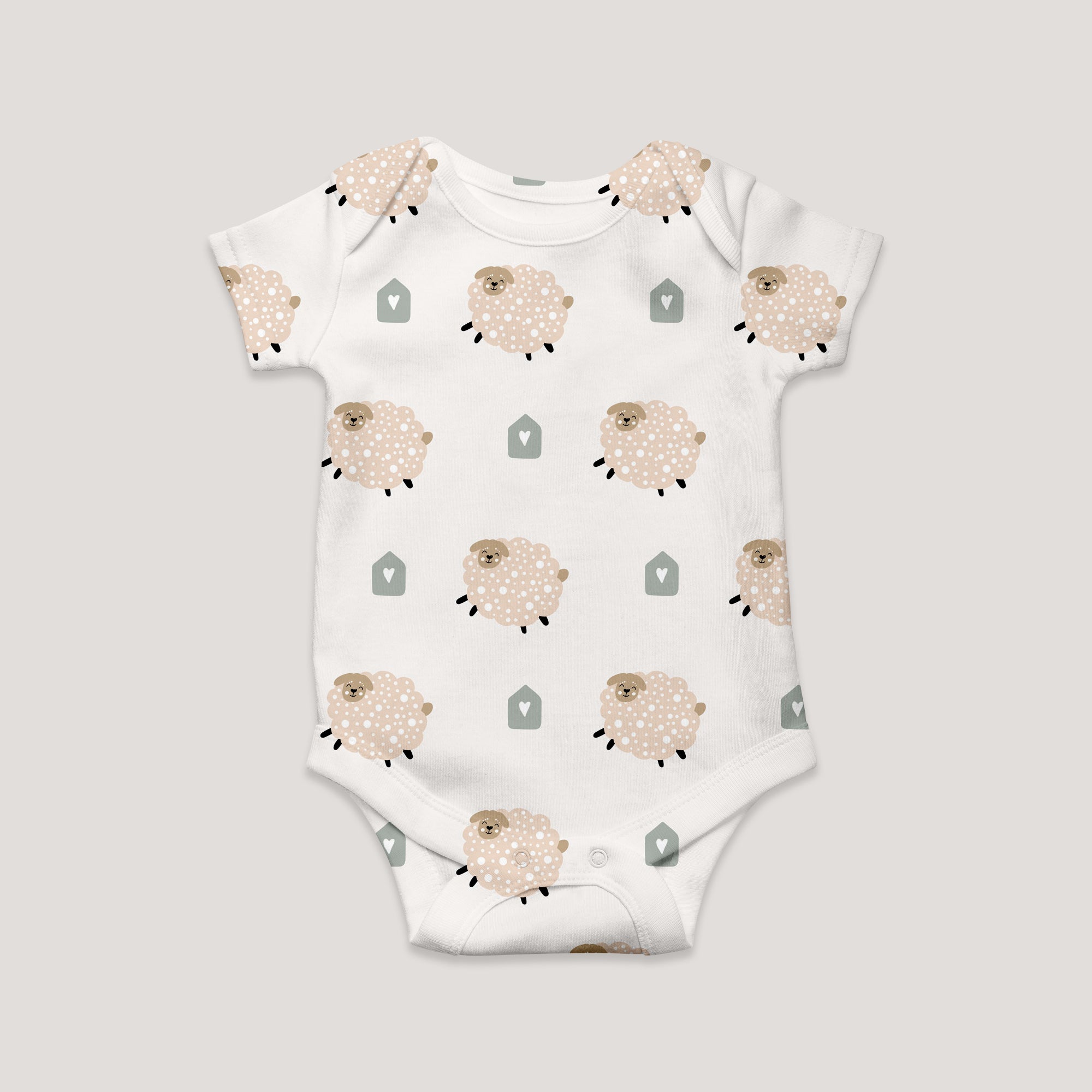 Fluffy Sheep Kısa Kollu Body