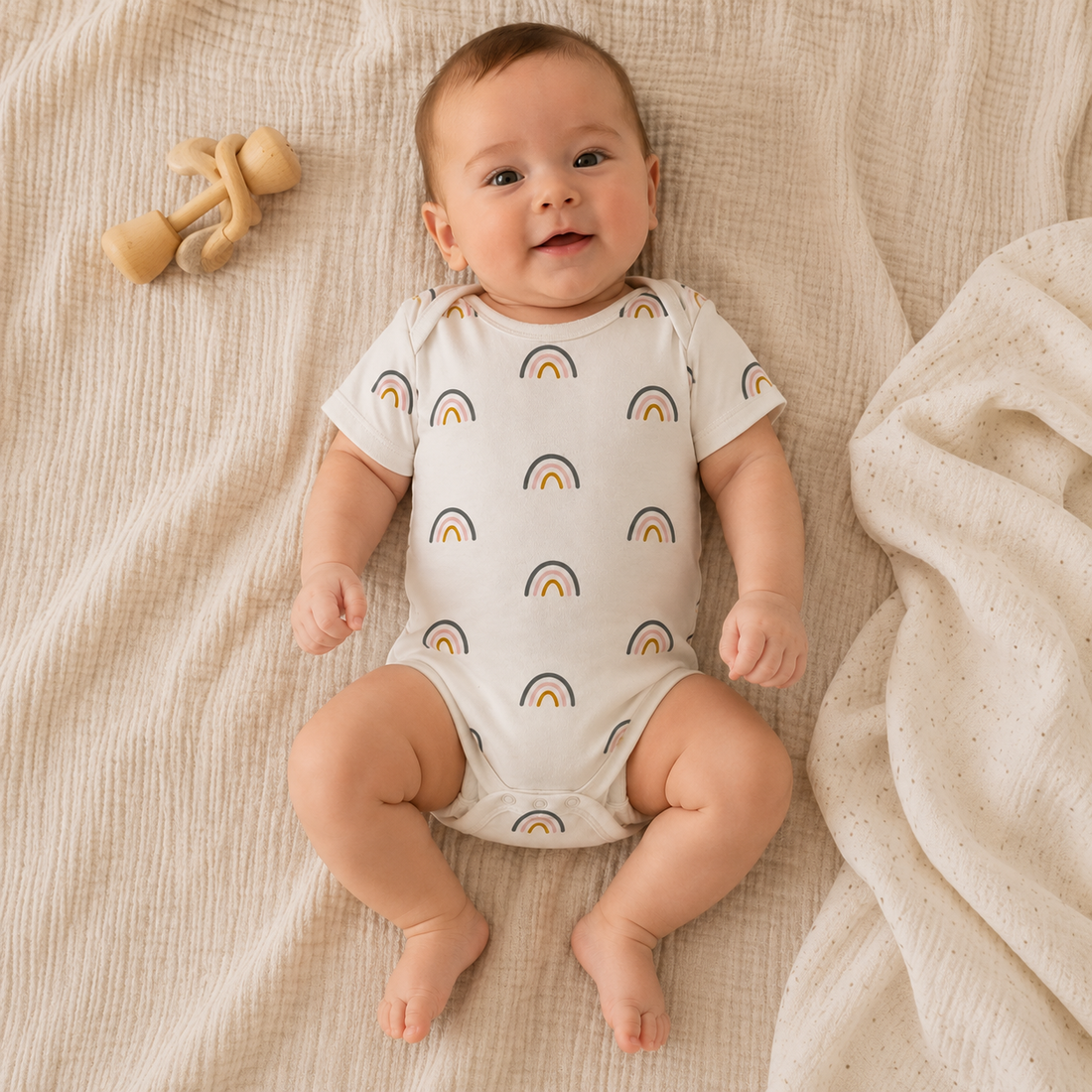 Little Rainbows Kısa Kollu Body