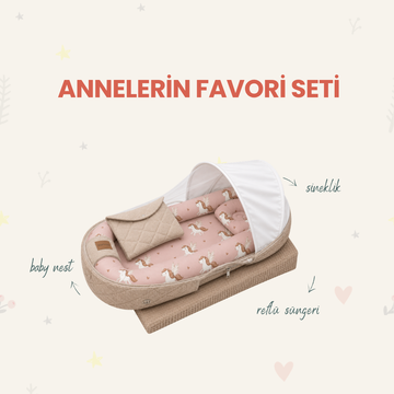 Annelerin Favori Seti – Lovely Unicorn Baby Nest Set