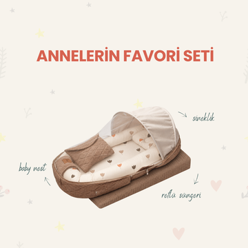 Annelerin Favori Seti – Mini Floral Baby Nest Set
