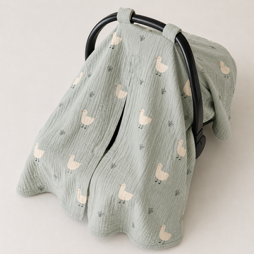 Minty Duck Organik Crinkle Müslin Puset Örtüsü