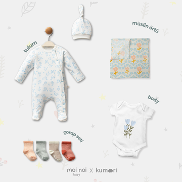 Blue Bloom Bebek Hediye Seti