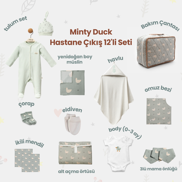 Minty Duck Hastane Çıkış 12’li Set – Çantalı