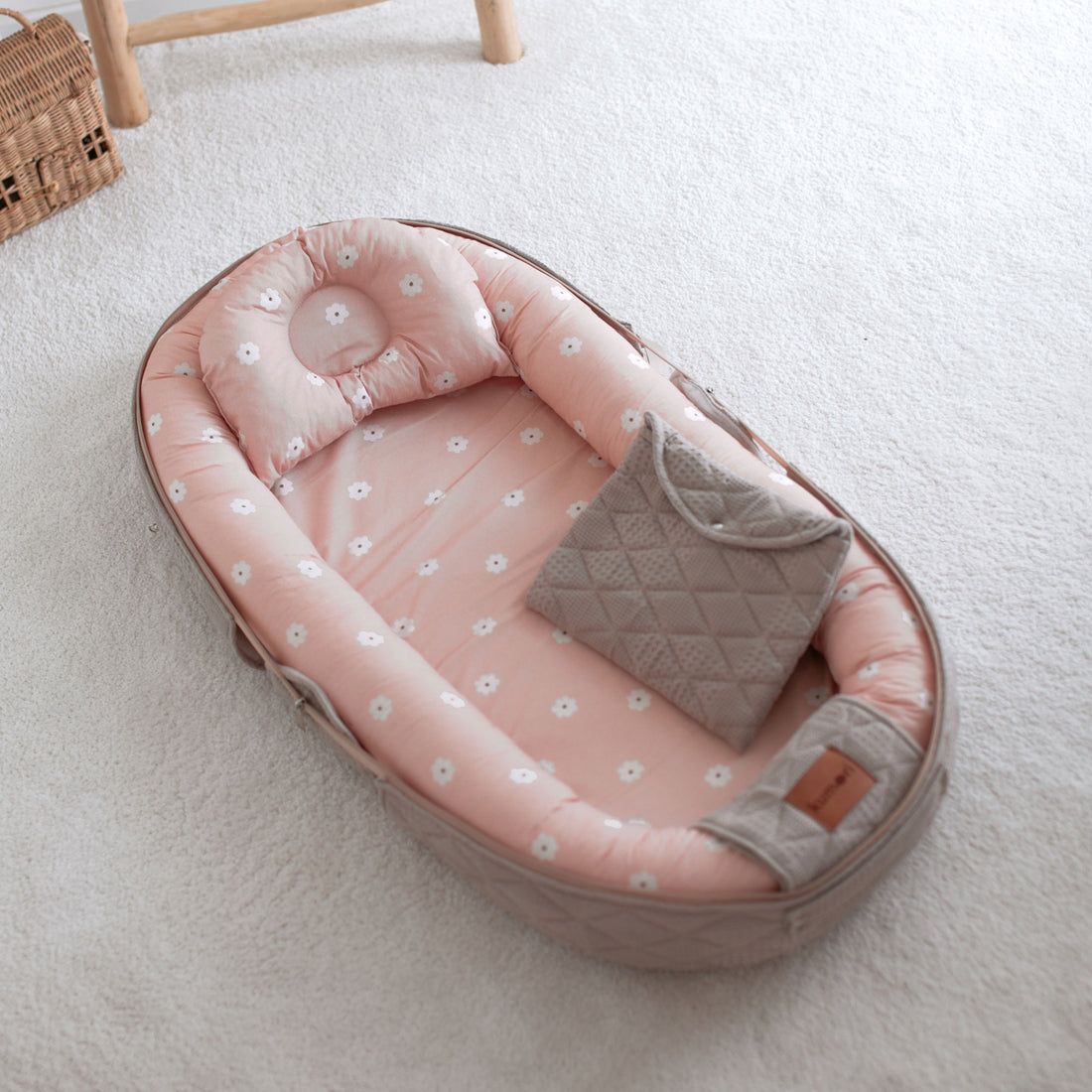 Salmon Poppy Taşınabilir Baby Nest