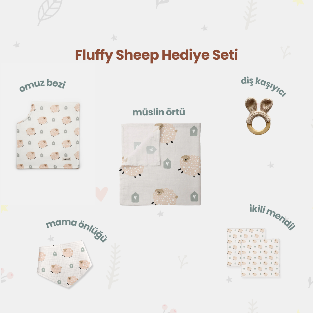 Fluffy Sheep Bebek Hediye Seti