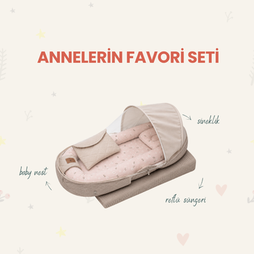 Annelerin Favori Seti – Soft Bloom Baby Nest Set