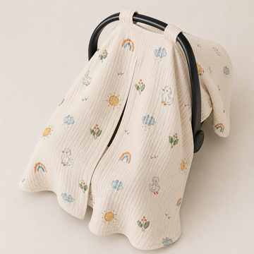 Summer Days Organik Crinkle Müslin Puset Örtüsü