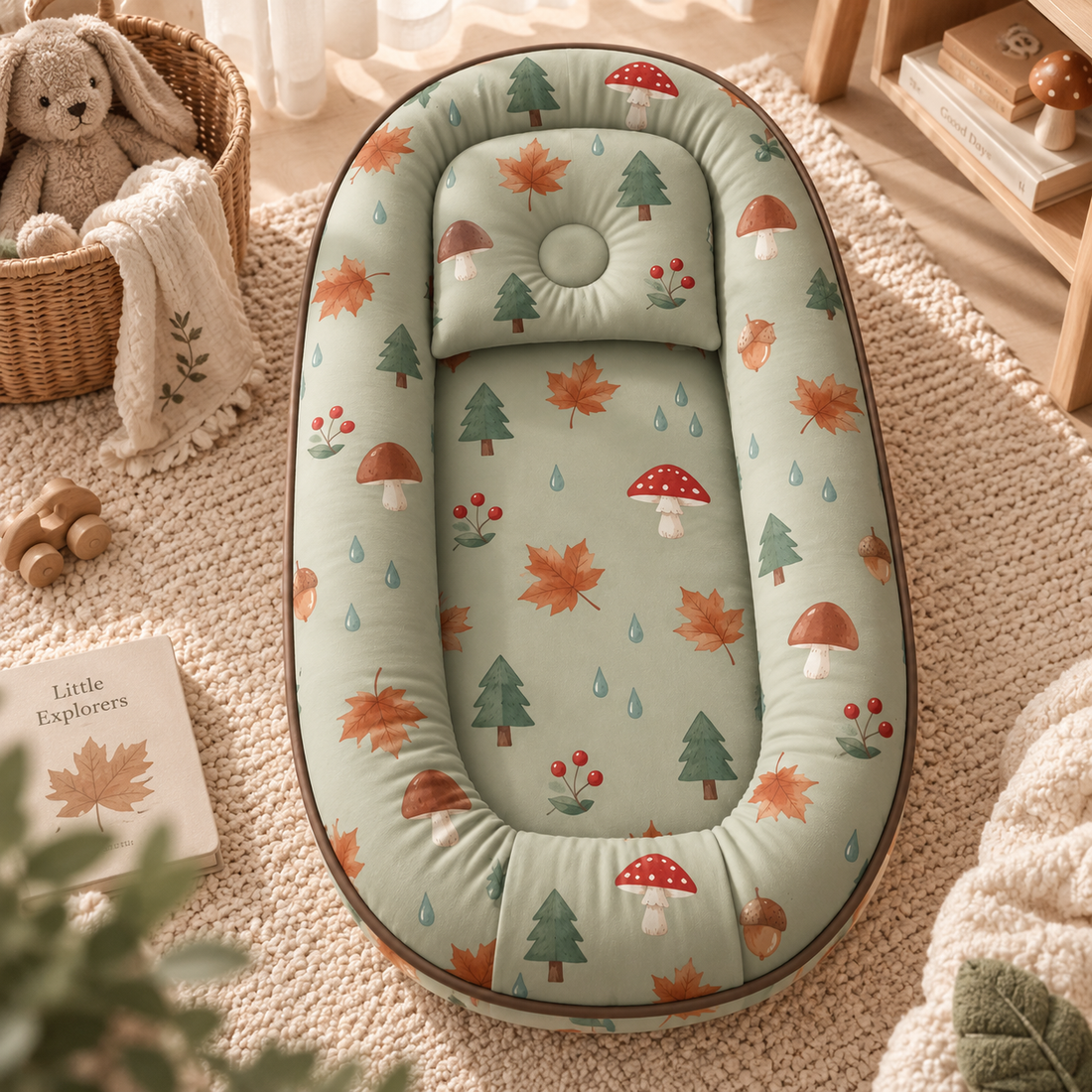 Falling Leaves Taşınabilir Baby Nest