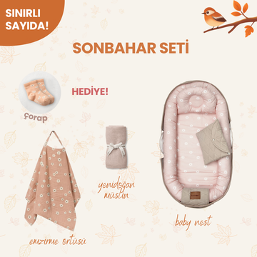 Hoş Geldin Sonbahar Seti – Salmon Poppy Baby Nest Set