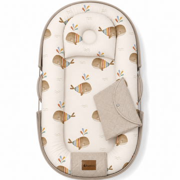 Rainbow Whale Taşınabilir Baby Nest